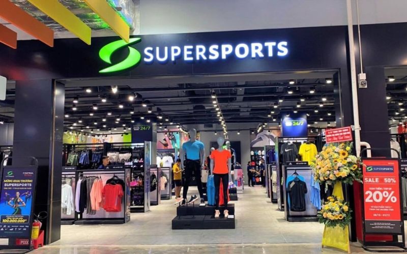 shop quần áo thể thao Supersports