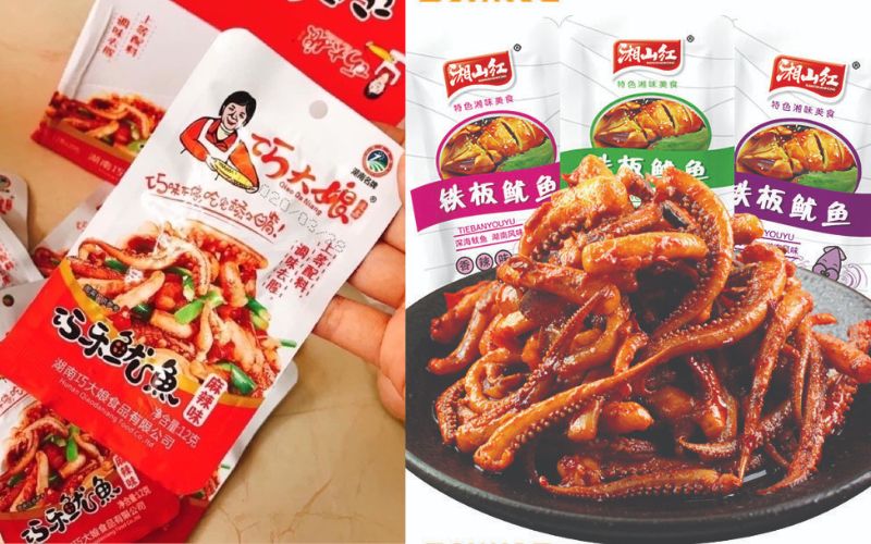 Râu mực cay Tứ Xuyên