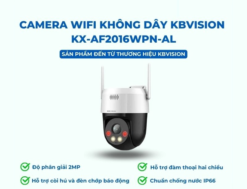 Camera wifi không dây Kbvision KX-AF2016WPN-AL